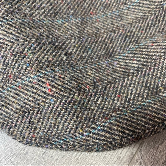 Vintage Adams Row made in USA 100% wool tweed newsboy cap - Picture 3 of 5
